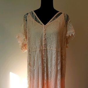 COPY - Gorgeous peach lace dress!
